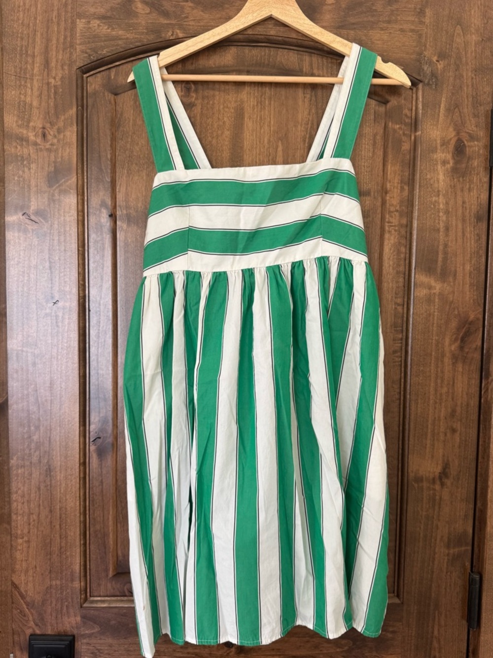 GAP Green and White Striped Sundress